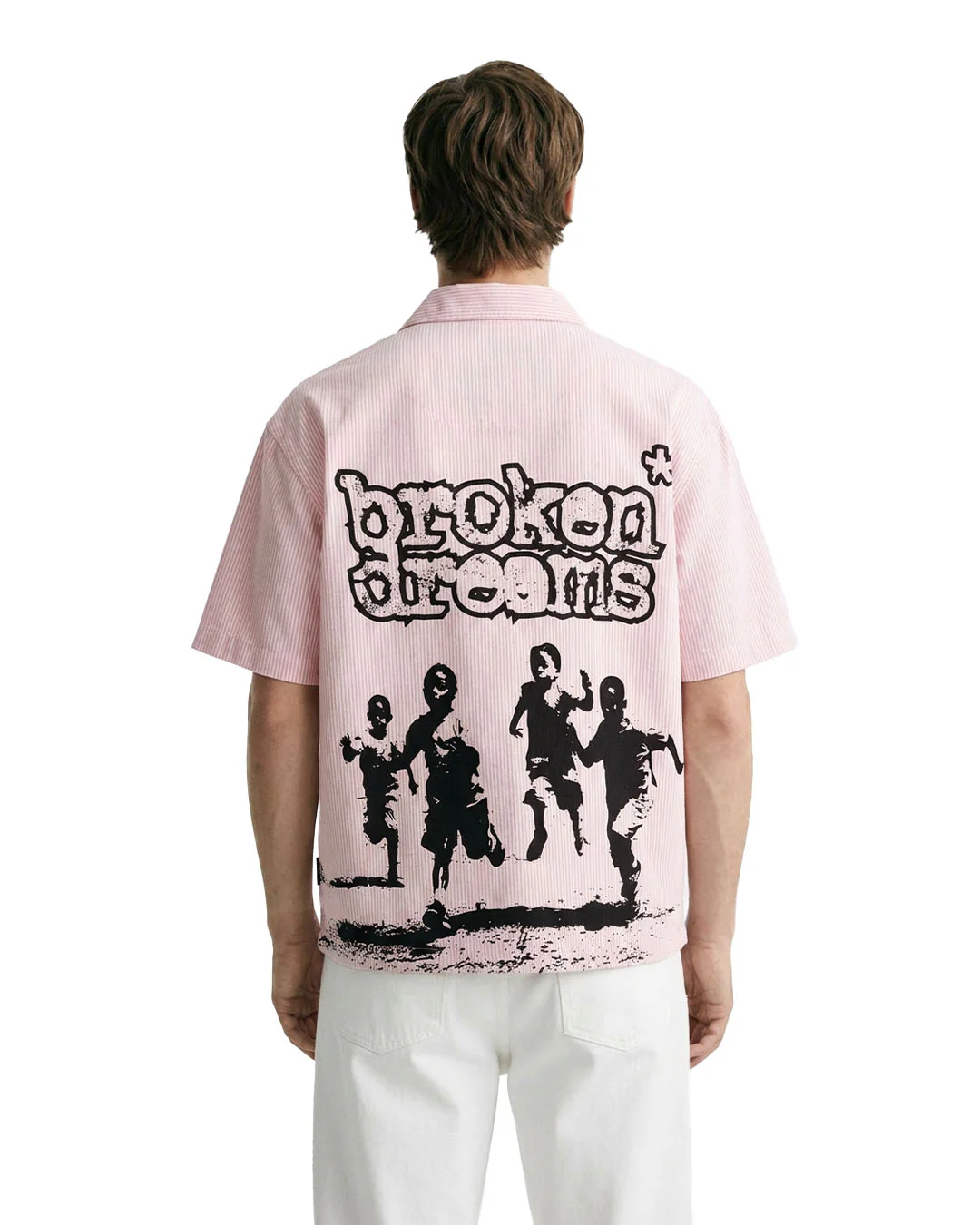 Broken Dreams Half Sleeve Striped Shirt