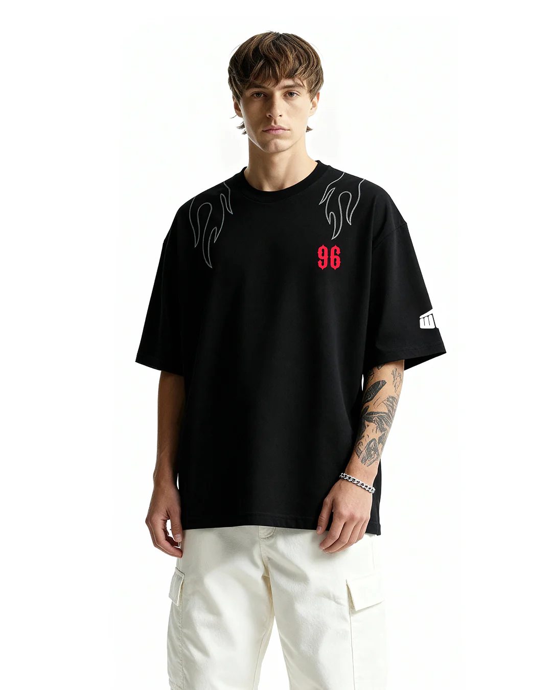 Don't Trip Black Oversized T-shirt - Image 2