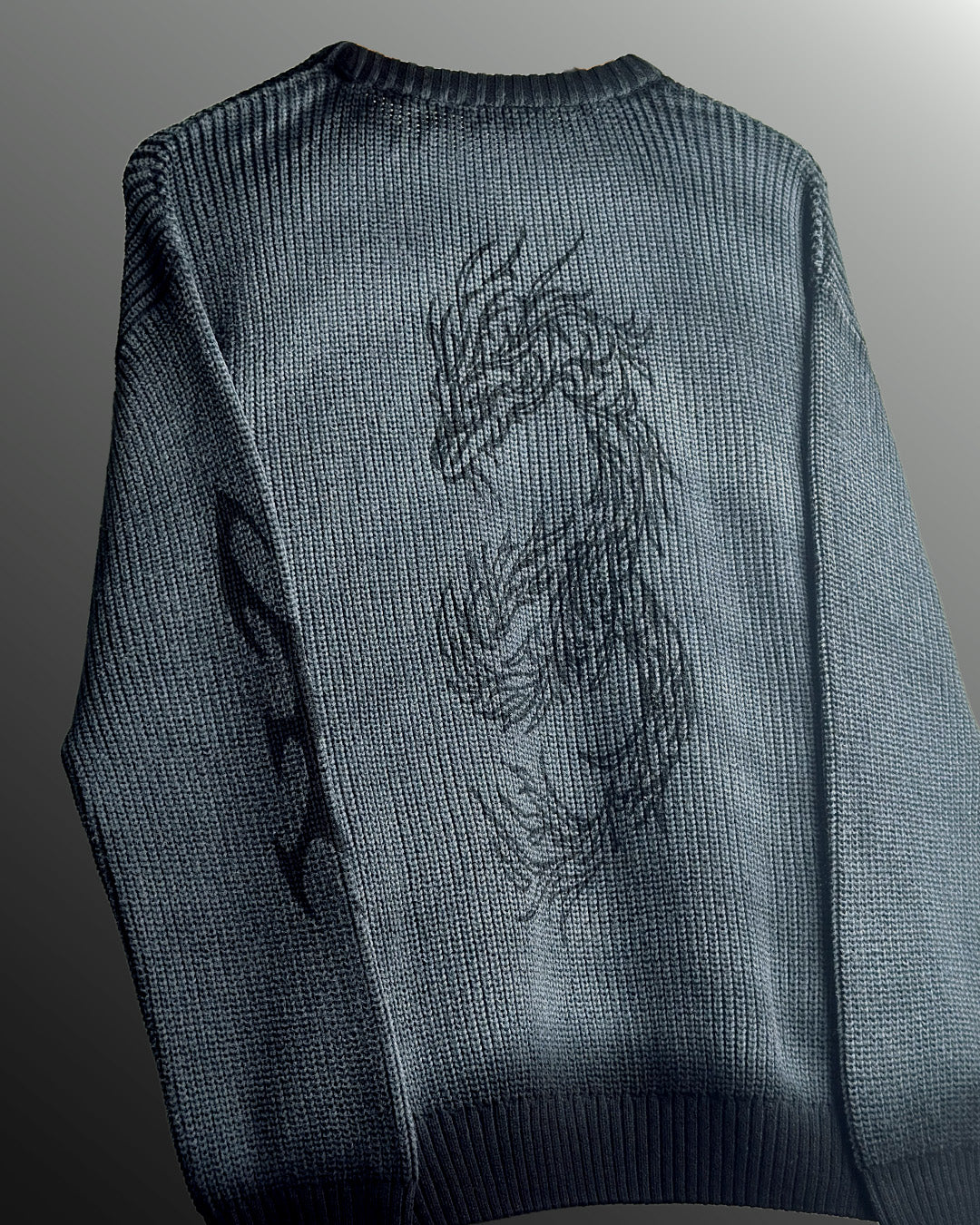 Dragon Eclipse Full Sleeves Knit T-Shirt - Image 4