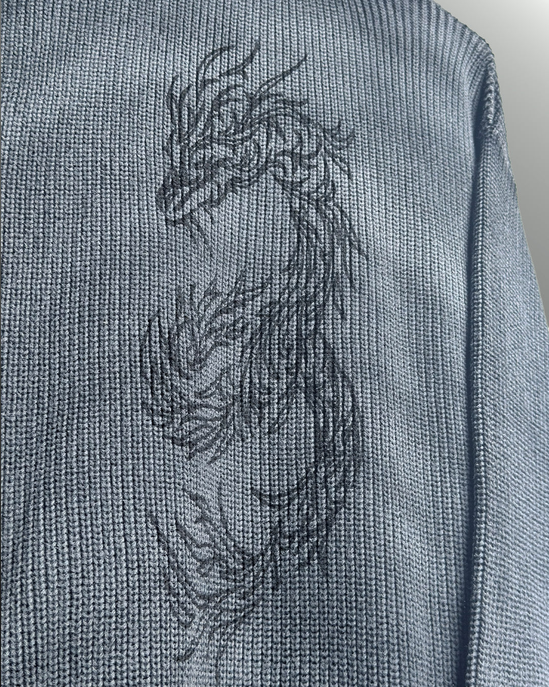 Dragon Eclipse Full Sleeves Knit T-Shirt - Image 7