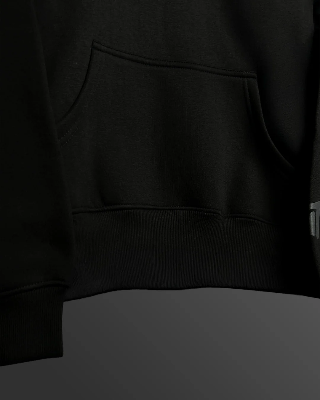 Fearless Black Boxy Fit Hoodie - Image 8