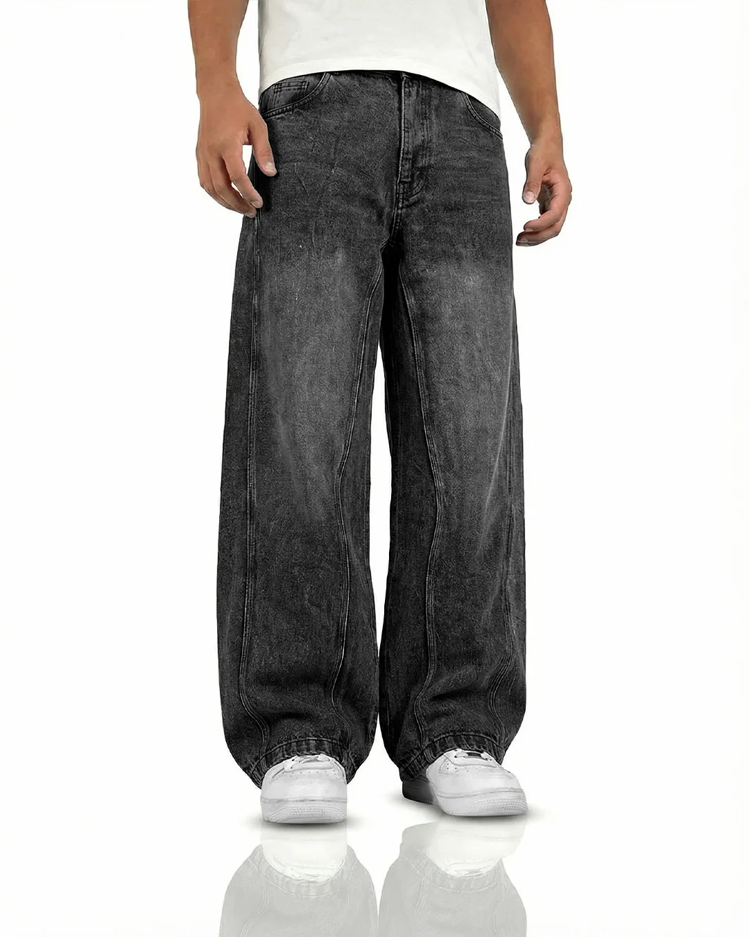 Front Line Baggy Denim Jeans - Image 7