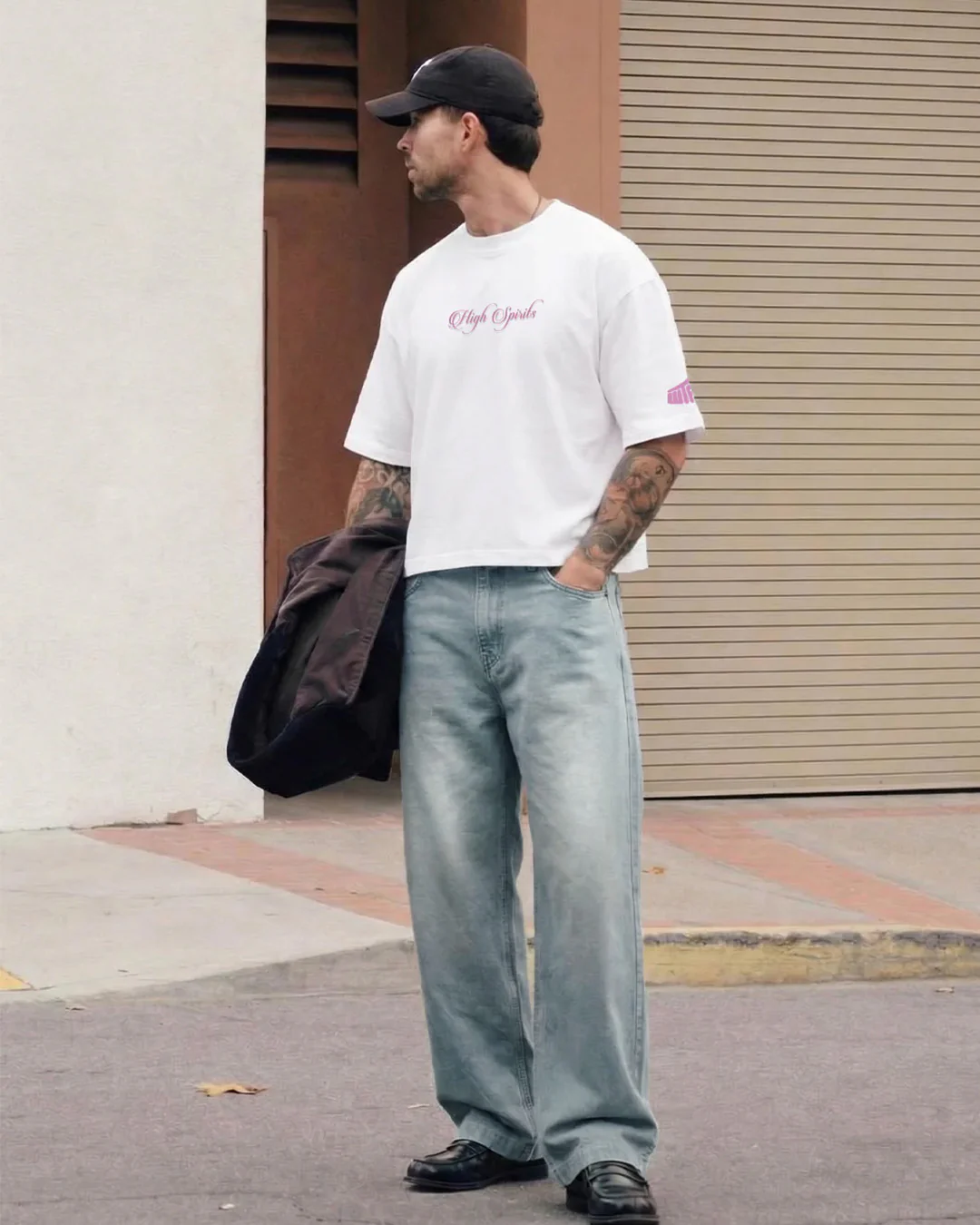 Frost Blue Baggy Denim Jeans - Image 7