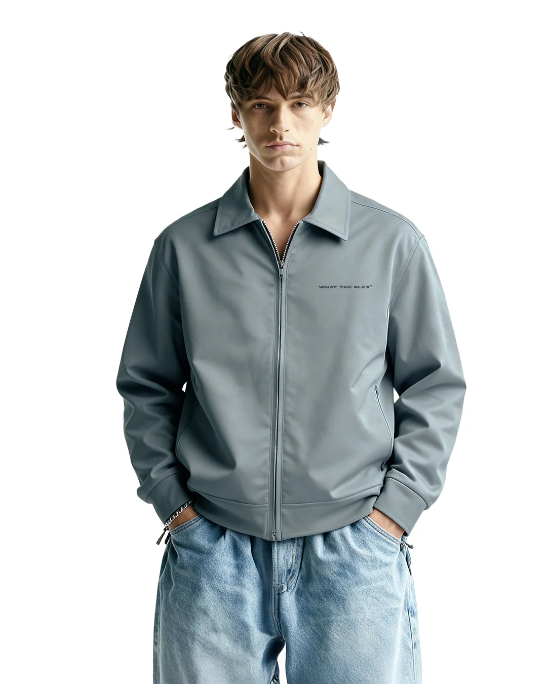 Lucid Dreams Grey Cotton Jacket - Image 2