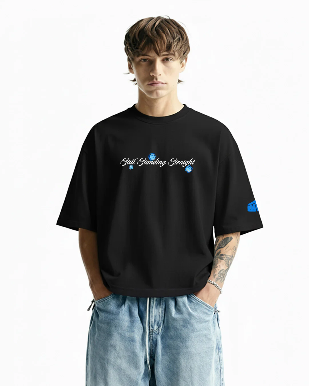 Sapphire Boxy-Fit T-shirt - Image 2