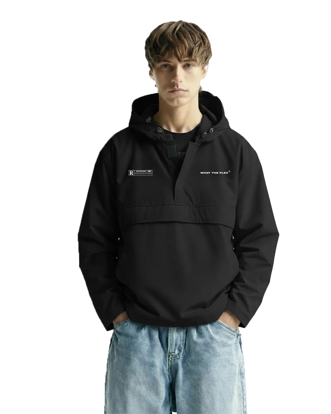 Signature Black Air Nylon Hoodie - Image 2