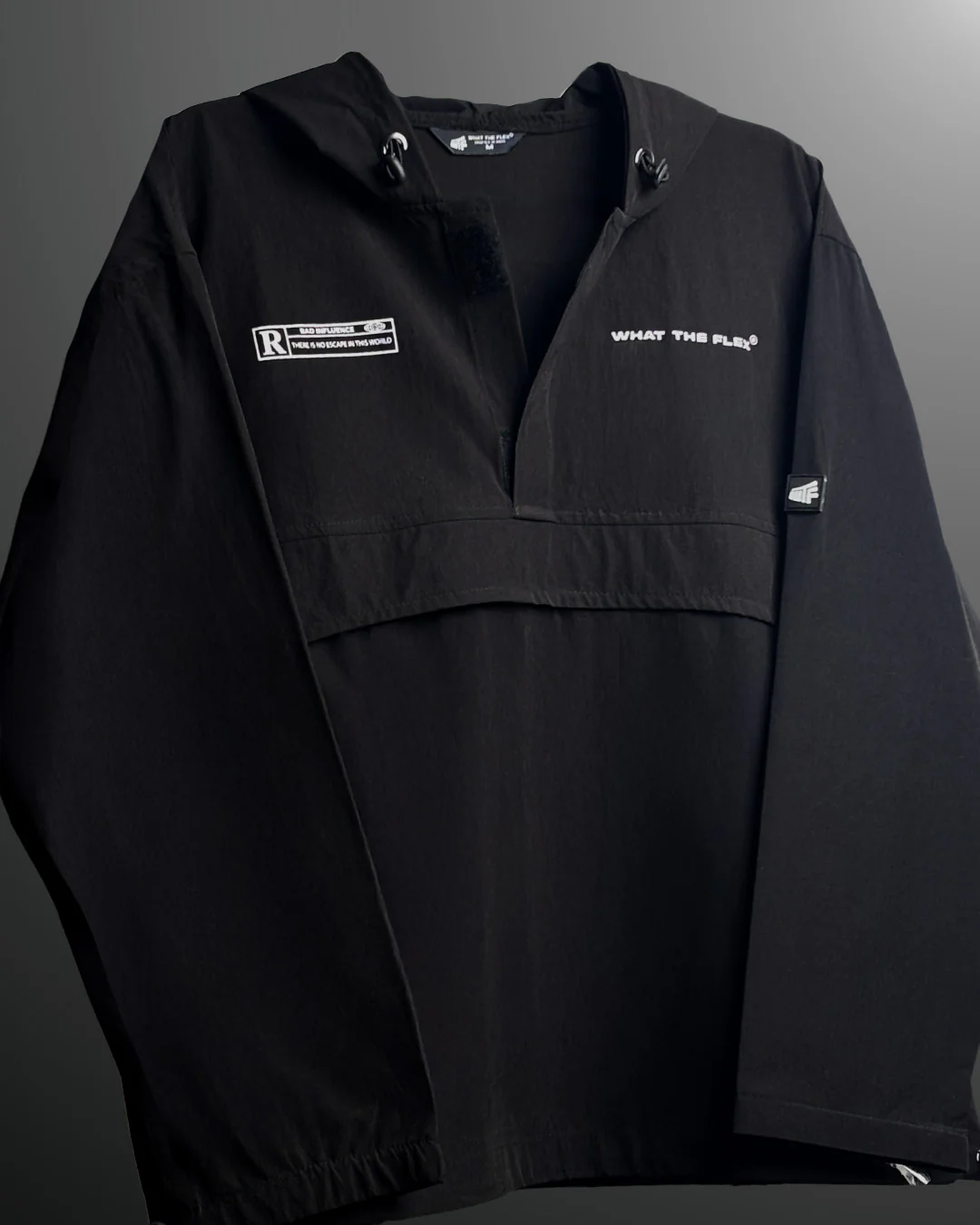 Signature Black Air Nylon Hoodie - Image 3