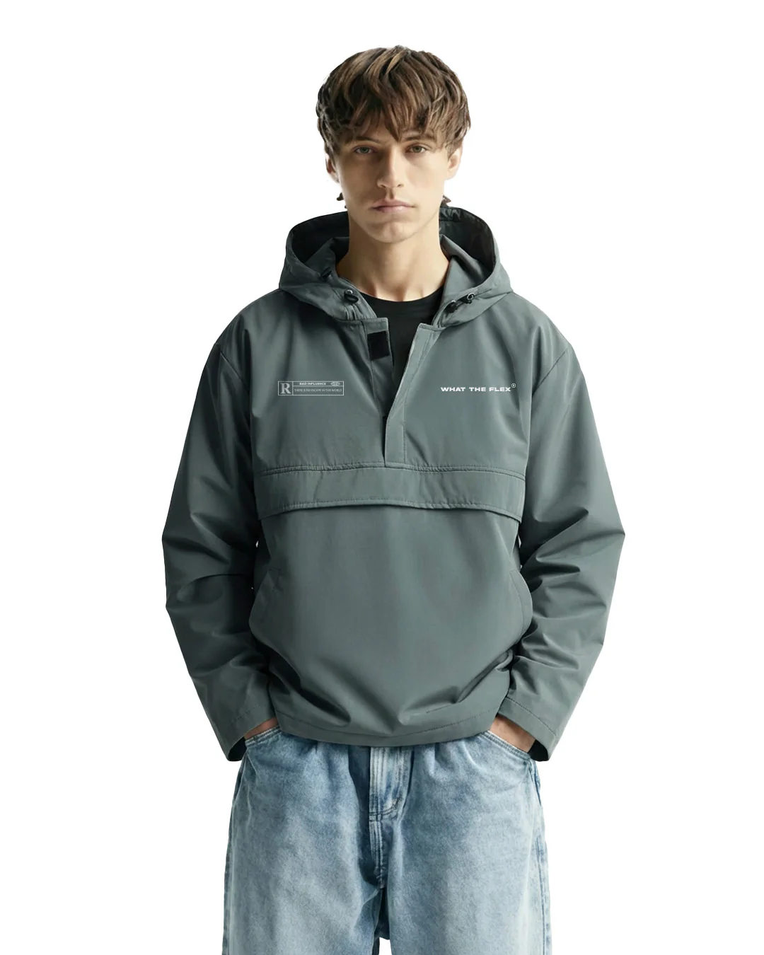 Signature Green Air Nylon Hoodie - Image 2