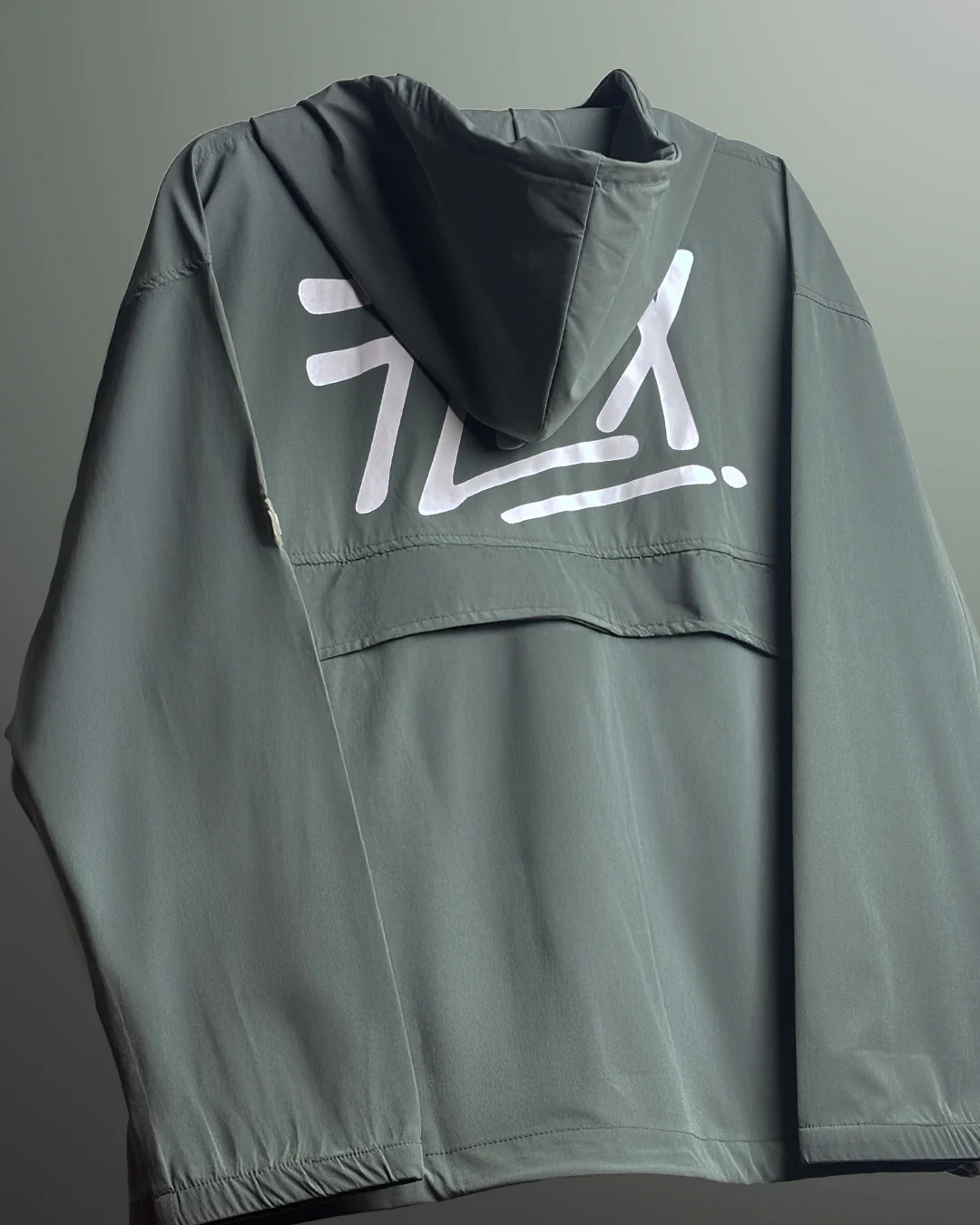 Signature Green Air Nylon Hoodie - Image 4