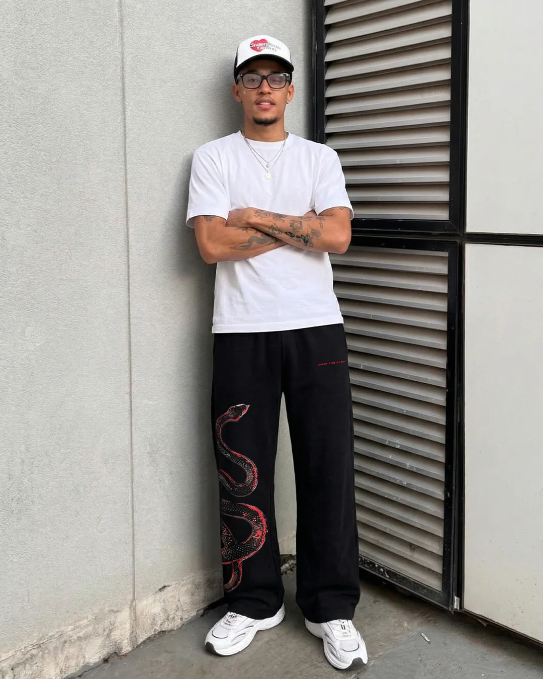 Venom Black Cotton Pants - Image 3