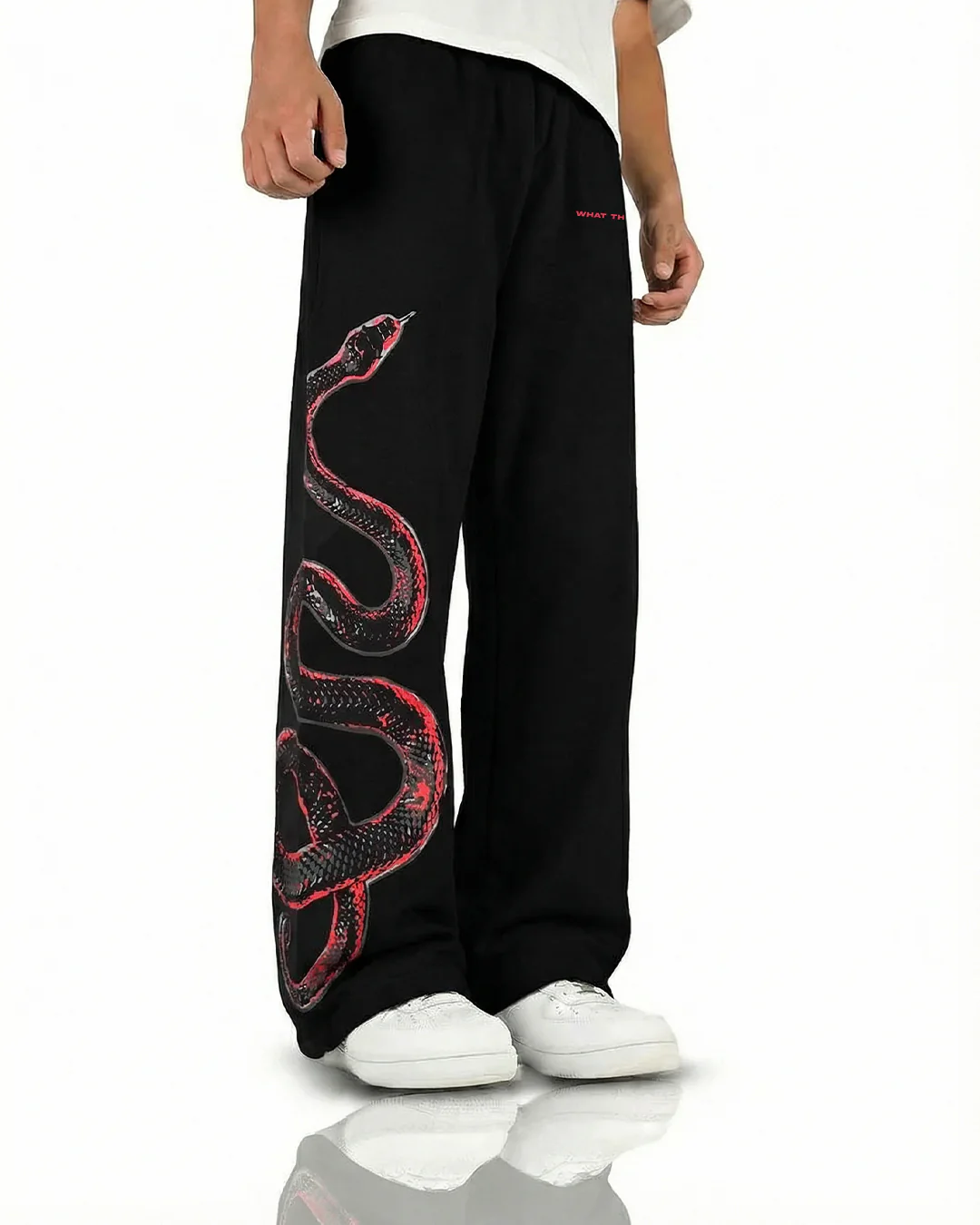 Venom Black Cotton Pants - Image 4